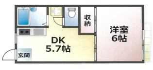 六甲司ハイツ【2階】の間取り