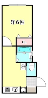 Kパラッツォ神戸元町通【3階】の間取り