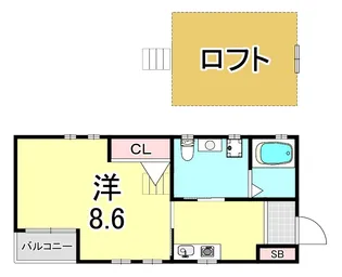 サイプレス山下町【2階】の間取り