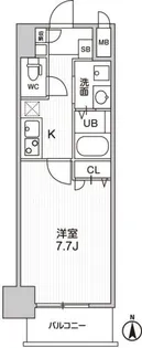 LA DOUCEUR梅田EAST【13階】の間取り