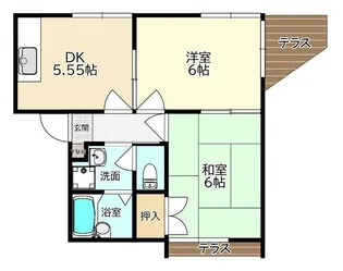 エトワールハイム立花【1階】の間取り
