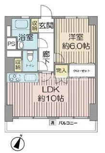 目黒グリーンコープ【10階】の間取り