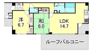 エフ・コート神戸中山手通【4階】の間取り