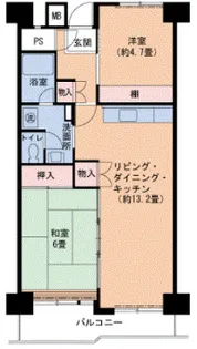 UR武庫川 20号棟【10階】の間取り