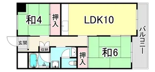 UR武庫川 21号棟【9階】の間取り