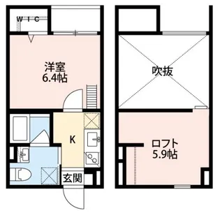 ユースビレッジ神戸長田【2階】の間取り