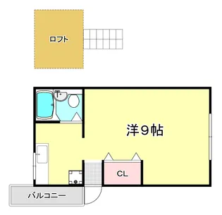 篠原マンション中山手【2階】の間取り