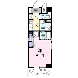 リバーサイド苅藻川【6階】の間取り