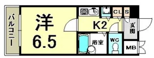 パルシオ三宮フラワーロード【2階】の間取り