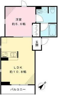 油面パークヴィレッジD棟【2階】の間取り