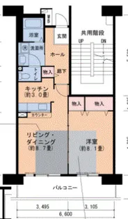 ルネシティ脇浜町第2 7号棟 【6階】の間取り
