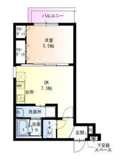 フジパレス西宮甲東園Ⅰ番館【1階】の間取り