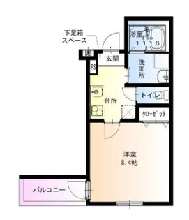 フジパレス西宮甲東園Ⅰ番館【3階】の間取り