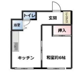 谷田ビル【4階】の間取り