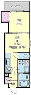 クリエオーレ元浜町【2階】の間取り