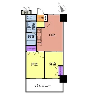 プレスタイル博多EAST【10階】の間取り