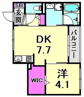 グレース門戸荘Ⅲ【2階】の間取り