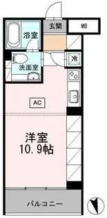 カスタリア目黒長者丸【3階】の間取り
