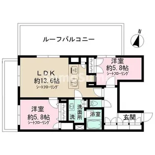 Admiral Himonya【3階】の間取り