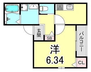 レクエルド深江【2階】の間取り