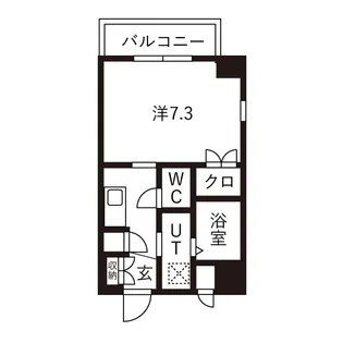 エイペックス京町堀【7階】の間取り