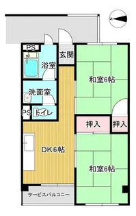 第一ハイツ武庫庄【3階】の間取り