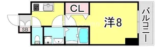 レジデンス神戸ヴェルノ【9階】の間取り