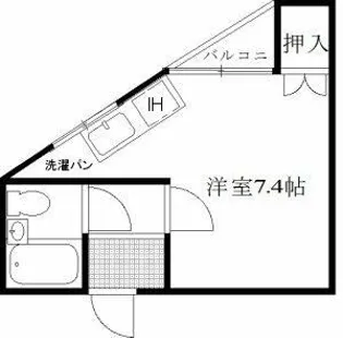 ミダ六マンション【2階】の間取り