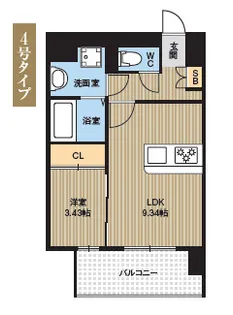 KL箱崎【3階】の間取り