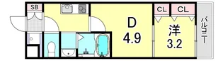 AILE上ヶ原【1階】の間取り