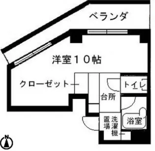 ナンバOMマンション【5階】の間取り