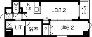 シャルマン愛知【4階】の間取り