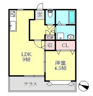 リーフテラス【1階】の間取り