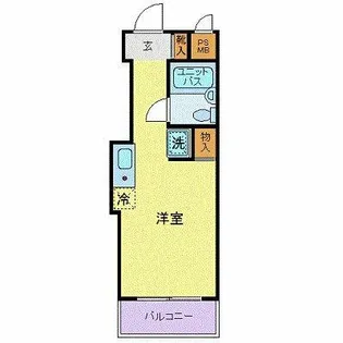 スカイコート世田谷用賀【5階】の間取り