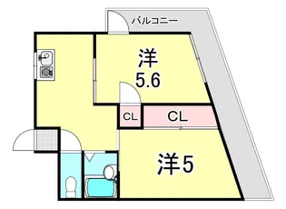 サン光明【2階】の間取り