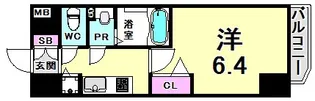 プレサンスみなと元町駅前【4階】の間取り