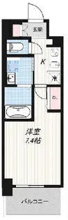 ミュプレ北浜【1階】の間取り