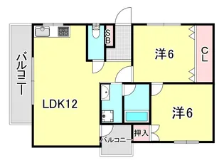 ヴィレッジ・リバー住吉【4階】の間取り