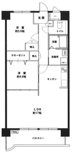 レジデンシア塚口【2階】の間取り