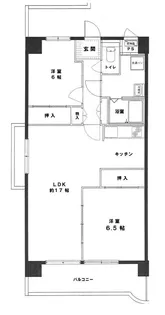 レジデンシア塚口【5階】の間取り