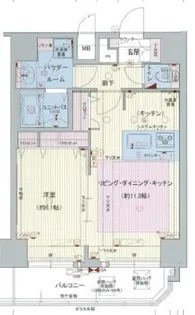 プレサンス心斎橋ラヴィ【13階】の間取り