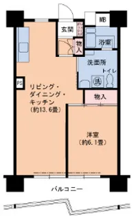 UR武庫川 6号棟【12階】の間取り