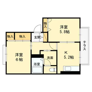 エスペランサ桜木【1階】の間取り
