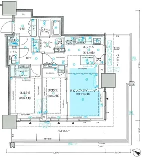 ベイシティタワーズ神戸EAST【16階】の間取り