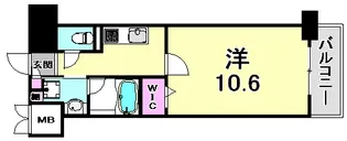 エル・イソベ三宮【14階】の間取り