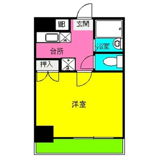 ブレーン博多【9階】の間取り