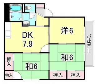 ファミール仁川IV【2階】の間取り