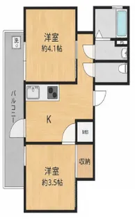 DL心斎橋【6階】の間取り
