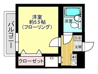 ウィンド五本木【2階】の間取り