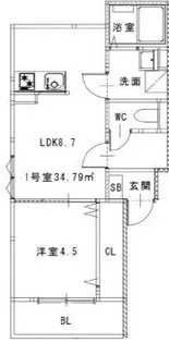 SNK諸岡【2階】の間取り